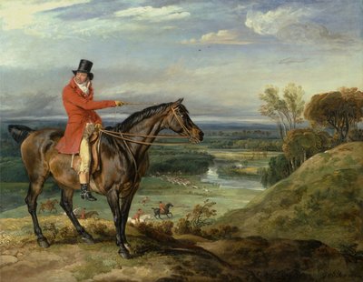 John Levett Hunting at Wychnor, Staffordshire by James Ward